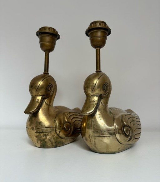 Pair of zoomorphic (animal) lamps