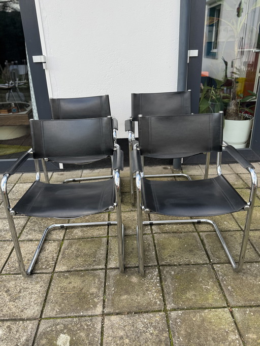 Set of 4 Mart Stam Dining Chairs