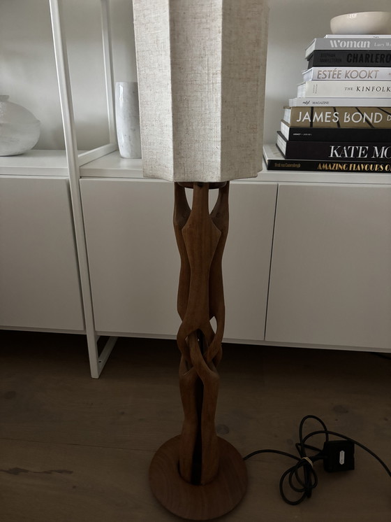 Image 1 of Danisch design teakhouten lamp 