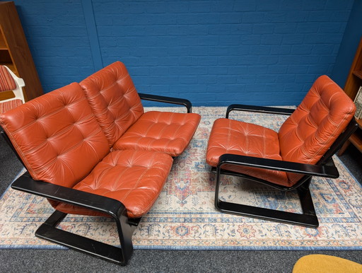 Vintage Sofa And Armchair