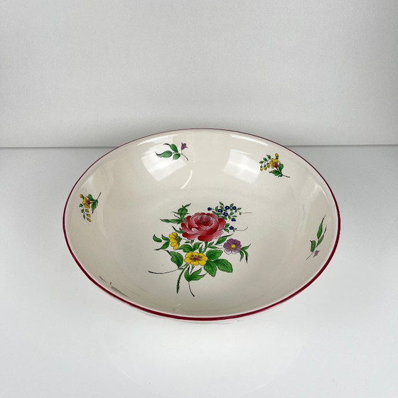 Image 1 of Grote saladeschaal, model straatlantaarn, van KG Lunéville