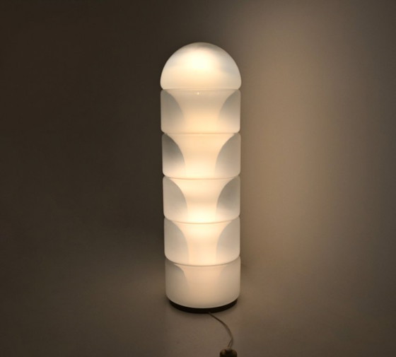 Image 1 of Lampada da terra Sfumato LT316 in vetro di Murano, disegnata da Carlo Nason per Mazzega, anni '70.