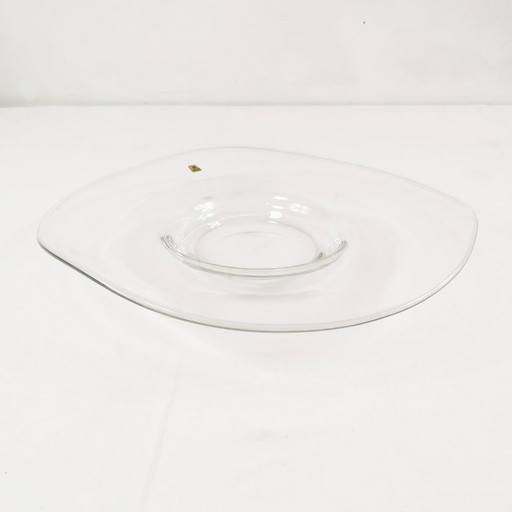 Large glass fruit plate by Erwin Eisch, Germany, 1960s
