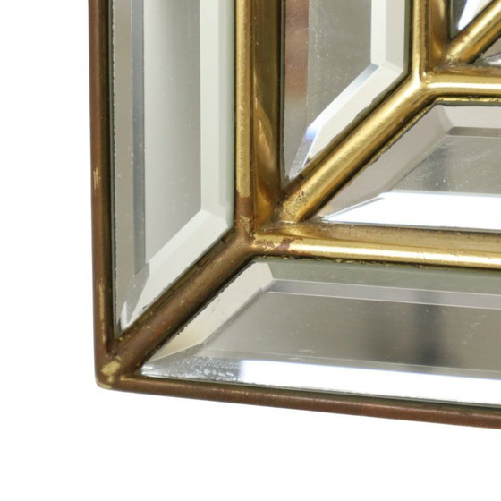 Image 1 of Zeldzame Design Spiegel met Console Zilver Goud Deknudt