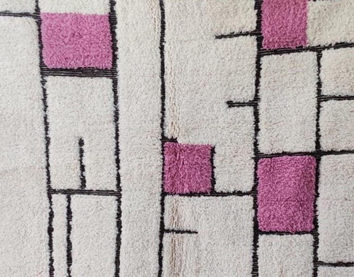 Handwoven Natural Wool Rug, Traditional Craftsmanship, 2/3 m – Aime Té, vloerkleden en tapijten (photo 2 of 5)