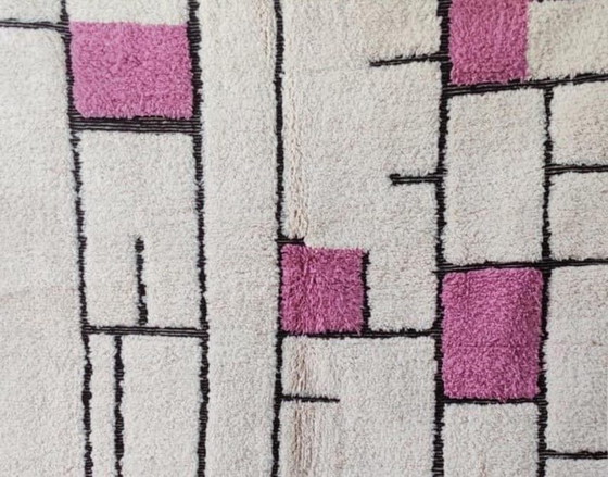 Handwoven Natural Wool Rug, Traditional Craftsmanship, 2/3 m – Aime Té, Rugs & carpets (photo 2 of 5)