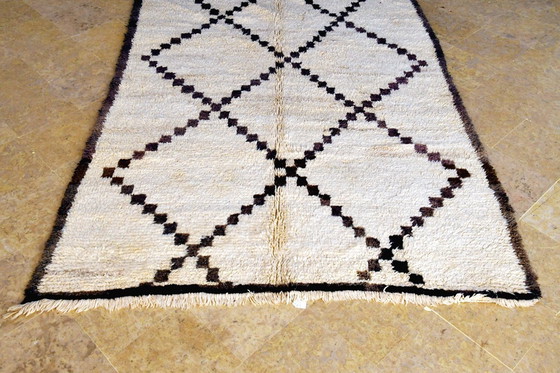 Image 1 of Tapis marocain vintage Beni Ourain - 240 x 174 cm