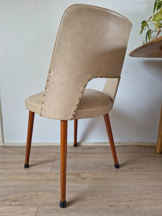 Set (4) Sedie da pranzo anni '60 / Design Chairs - Beige – Skai (photo 4 of 9)