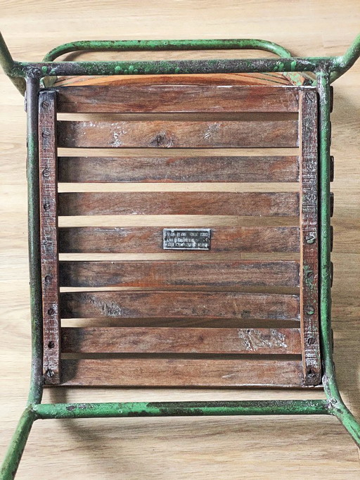 Sedia antica da patio o veranda (Repubblica Ceca, 1920-1948)