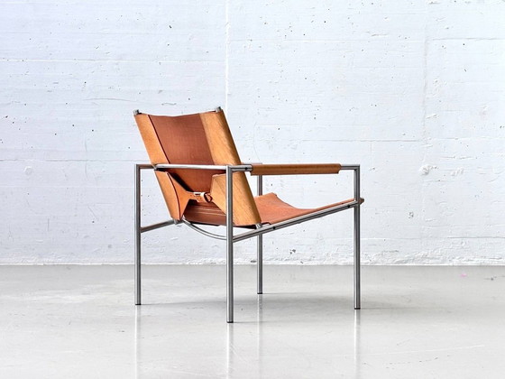 SZ02 fauteuil van Martin Visser voor 't Spectrum, Nederland, jaren 60 – Leather (photo 7 of 15)