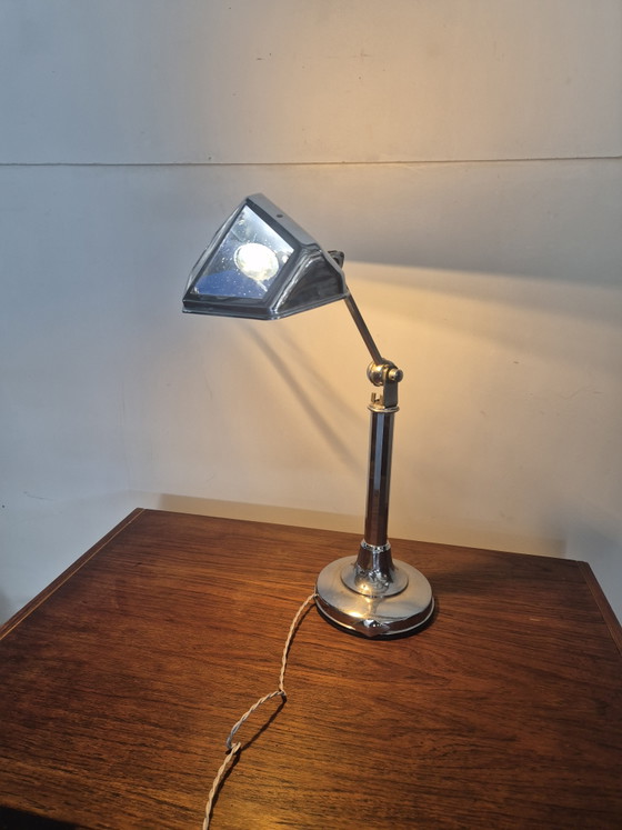 French Art Deco Desk Lamp by Pirouett 1930 – Table lamps, Metal, Glass (photo 2 of 15)