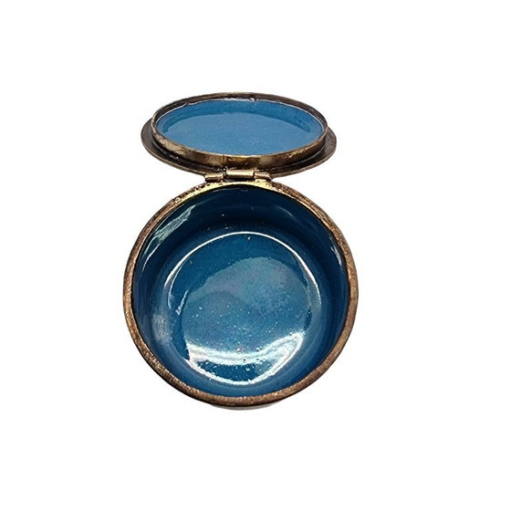 Image 1 of Chinesische Cloisonné-Schmuckschatulle mit Drachenmotiv