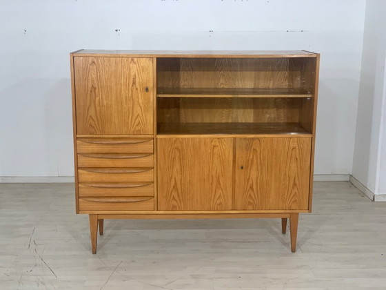 Image 1 of Vintage Hellerau crockery cupboard Living room cupboard Highboard