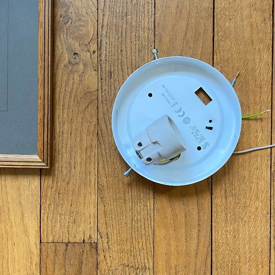 Image 1 of Applique da parete in vetro vintage, plafoniera rotonda, 22 cm