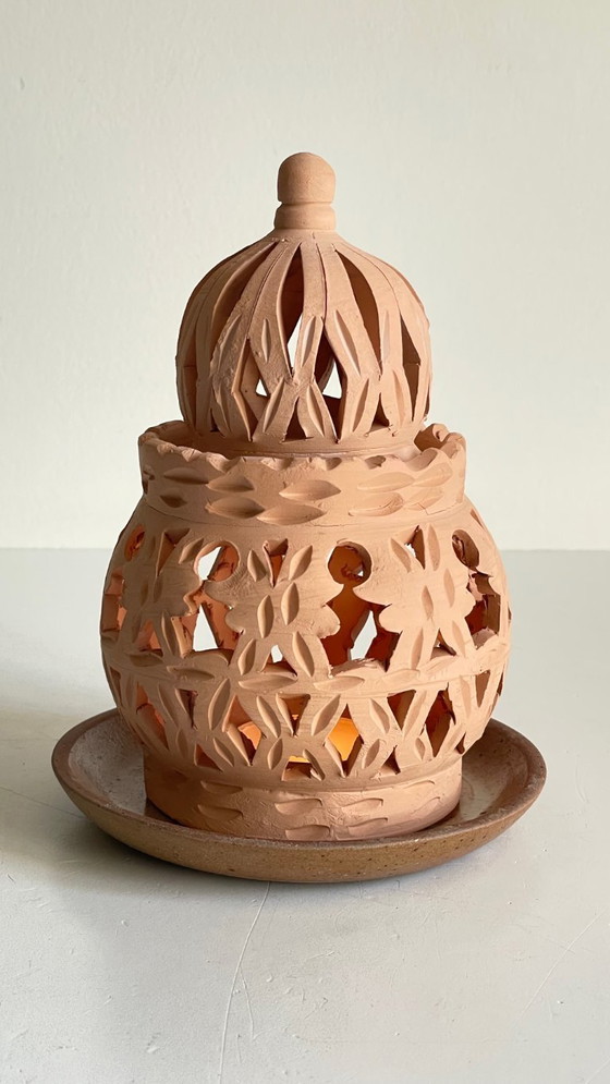 Image 1 of Handmade Terracotta Tealight Candle Holder