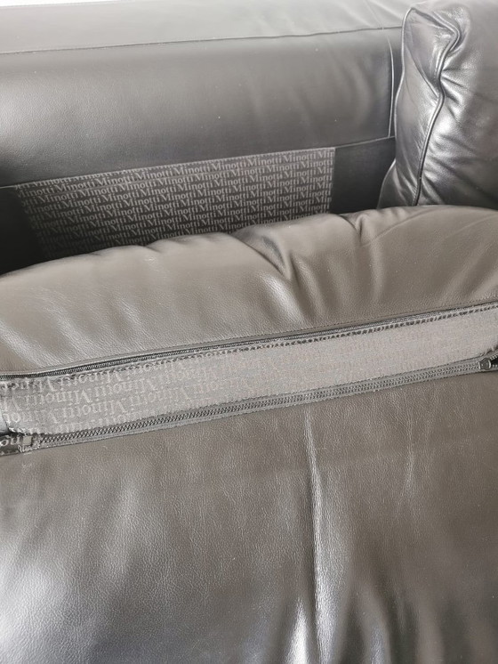 Image 1 of Leather Sofa Minotti