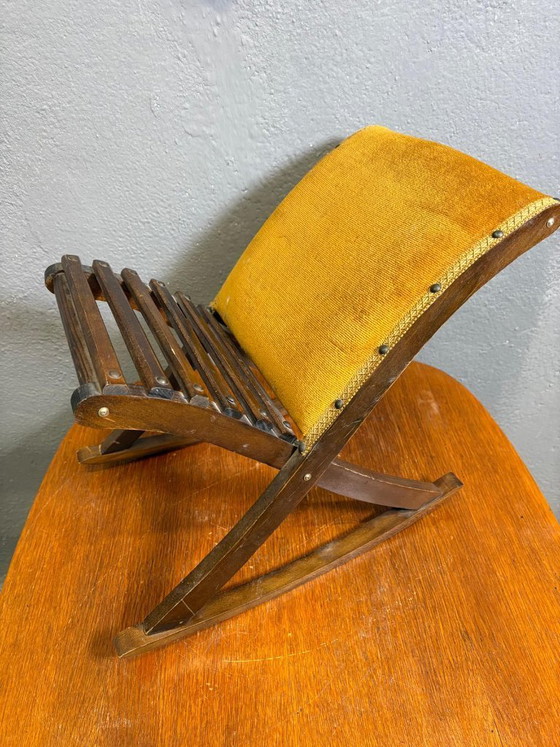 Image 1 of Vintage knielkruk, houten gebedsbank uit het midden van de 20e eeuw, jaren 70, Europees