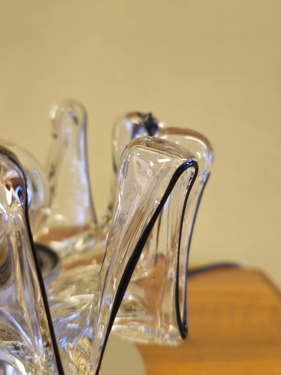 Image 1 of Vintage Glass Murano Italy Table Lamp Desk Lamp Lamp