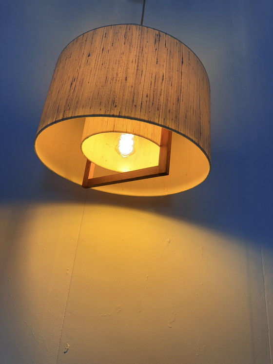 Image 1 of Lampada a sospensione vintage in teak anni '60