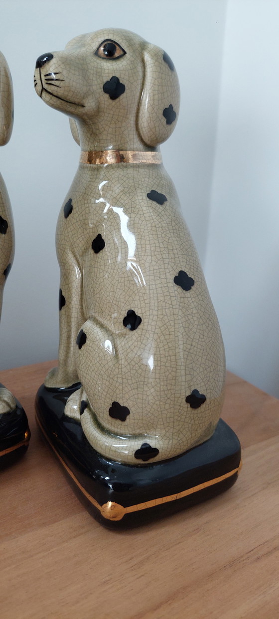 Image 1 of 2 cani Staffordshire in porcellana Beswick Inghilterra