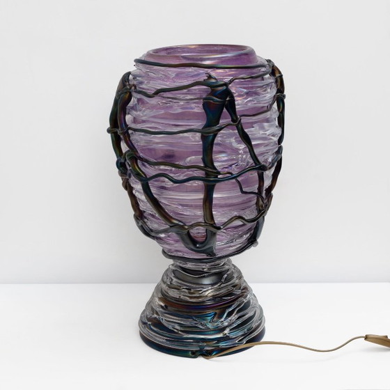 Excepcional Lámpara de Mesa Escultórica de Cristal de Murano, Pieza Única, 1990 – Lámparas de mesa (photo 2 of 8)