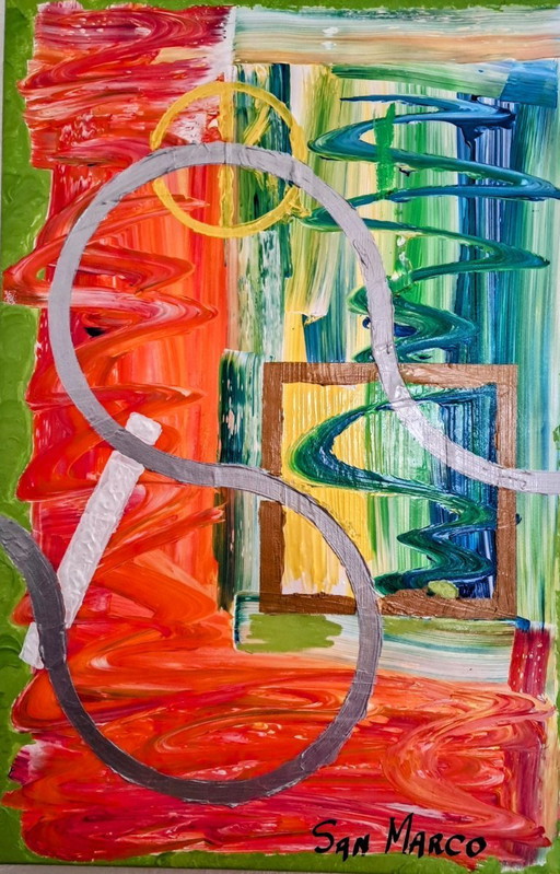 Enzo SAN MARCO - Utopia - Acrylique sur toile