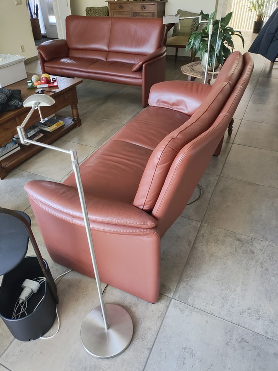 Image 1 of Due divani Leolux a 2,5 posti, in pelle Catalpa