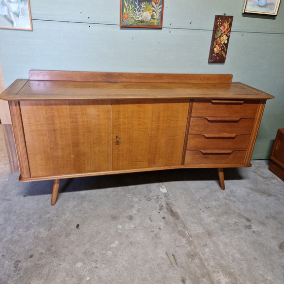 Credenza vintage anni '50 Mobile a muro Mobile TV – Credenze, Textile, Wood (photo 15 of 15)