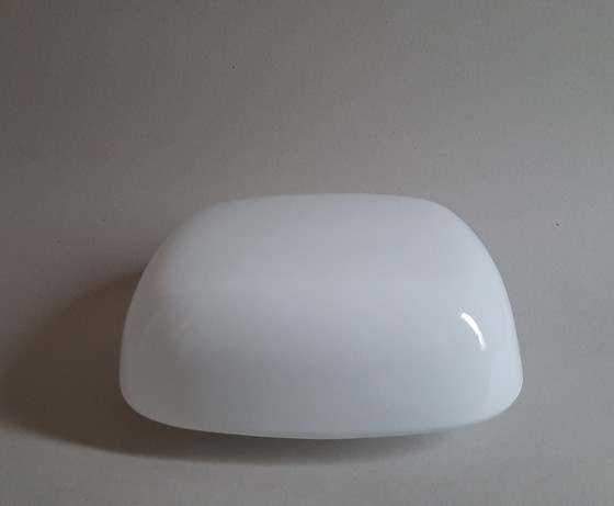 Image 1 of 2 lampade da soffitto in vetro opalino "Bauhaus"