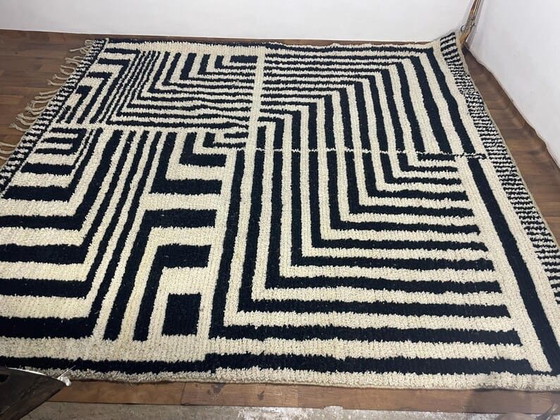 Image 1 of Tappeto marocchino fatto a mano, artigianato tradizionale, 3/4 m