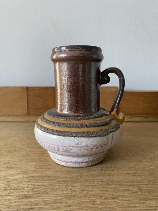Vaas Strehla Keramik Met Lava-Glazuur, années 1960, Genummerd 9012