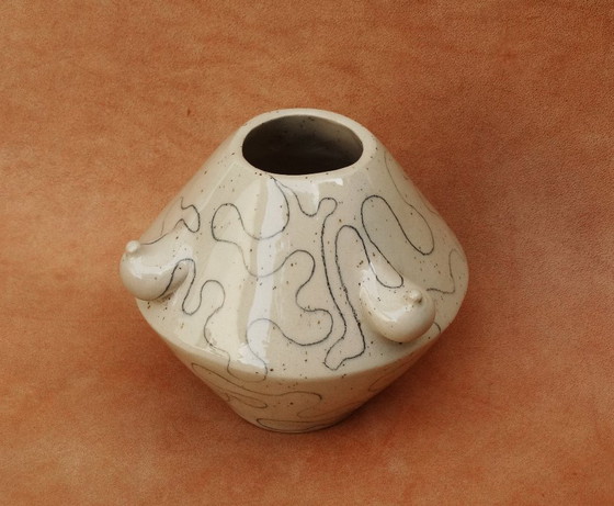 Image 1 of Erotisch keramiek, kunstenaarsvaas, gesigneerd, cerámica erótica, jarrón de artista