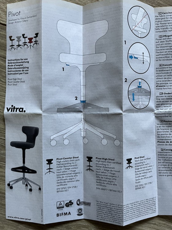 Image 1 of 2 sillas de diseño Vitra Pivot