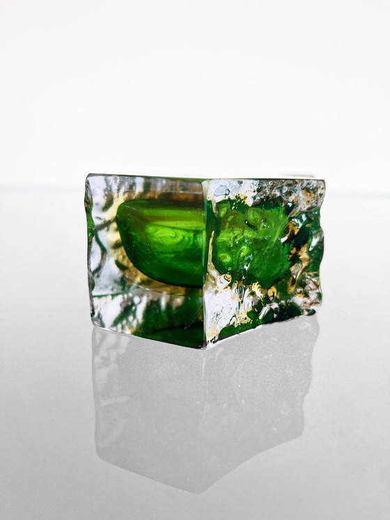 Image 1 of Vintage 1970s Mandruzzato Sommerso Murano vase