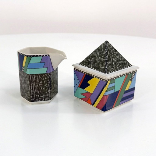 Milk & Sugar Set Scenario Metropol by Barbara Brenner for Rosenthal, 1990s