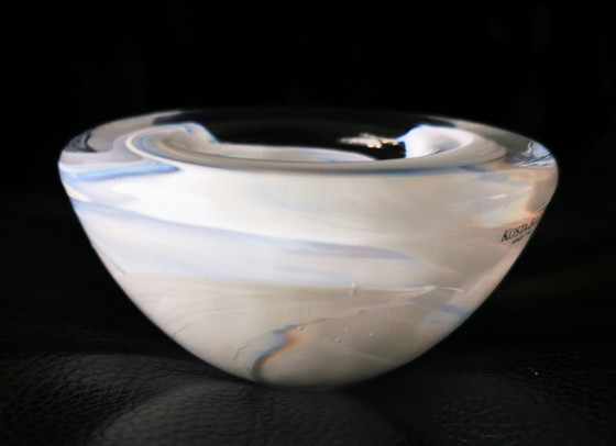 Image 1 of Kosta Boda Atoll crystal glass tea light holder