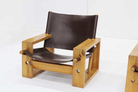 Image 1 of Vintage Ate van Apeldoorn fauteuils Houtwerk Hattem 1960s