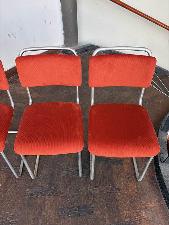 Image 1 of 4x Gispen 101 stoelen