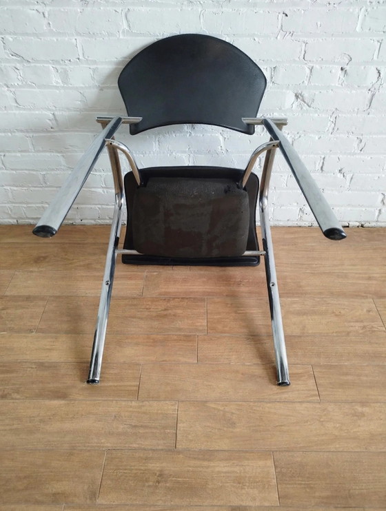 10 sedie Brayton – Sedie da pranzo, Leather, Chrome (photo 4 of 5)