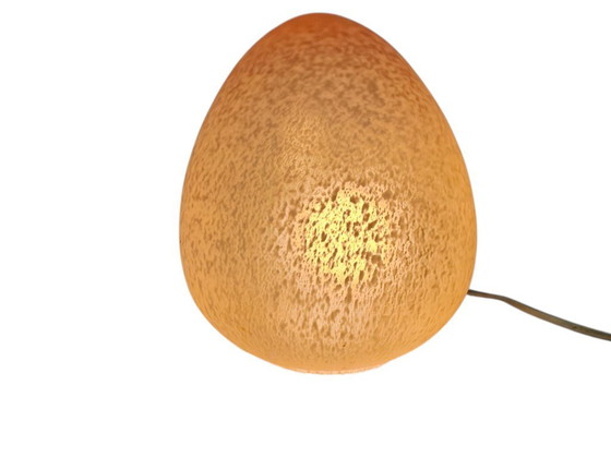 Image 1 of W.L.P. Lighting - Germany - Egg lamp - marbled glass - 80s