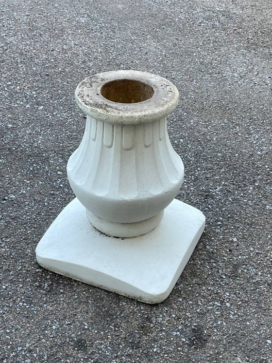 Image 1 of Jardinière Coupe à Fleurs Pot Ancien en Pierre