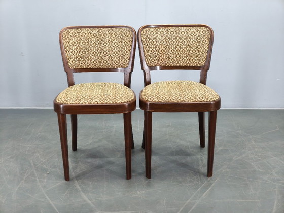 Image 1 of Set di 4 sedie da pranzo Thonet, Cecoslovacchia, anni '40