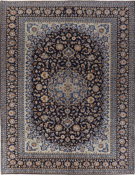 Perserteppich Kashan 4,02 x 3,10 Orientteppich fein Nr. 24626