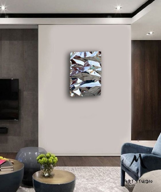 Image 1 of  "Waves in silver" Premium design