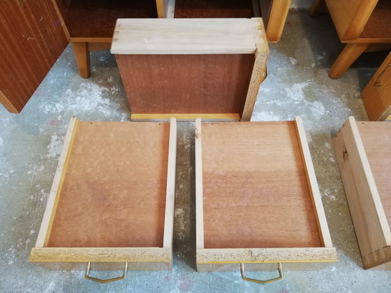 Image 1 of Tables de nuit luxueuses Mid Century Vintage Sideboards