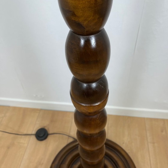 Image 1 of Base de lámpara de pie de madera torneada, 1980