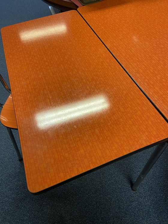 Formica Tisch mit 4 Stühlen 70er Jahre – Esstische, Other, Chrome (photo 5 of 7)