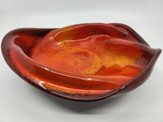 Image 1 of Bandeja de bolsillo de cerámica roja francesa