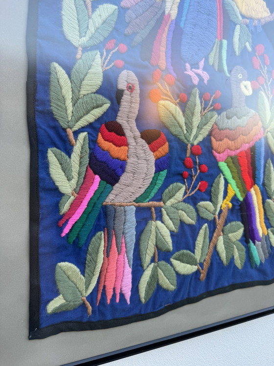Vintage Mexicaans Tenango Wandtapijt – Wanddecoratie, Wool (photo 7 of 9)