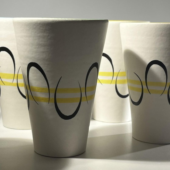 Pichet et Tasses en Céramique par André Baud pour Vallauris, années 1960, Set de 7 – Vaisselle, Ceramic (photo 11 of 14)